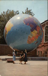 The Babson World Globe Wellesley, MA Postcard Postcard