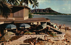 Halekulani Hotel Waikiki Beach, HI Postcard Postcard