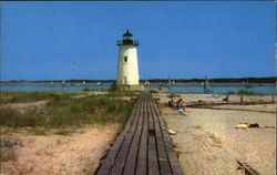 Edgartown Harbor Lighthouse Massachusetts Postcard Postcard