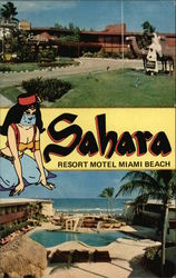 Sahara Resort Motel Postcard