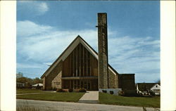 Woodridge Congregational Church Cranston, RI Postcard Postcard