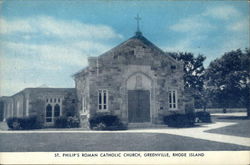 St. Philip's Roman Catholic Church Greenville, RI Postcard Postcard