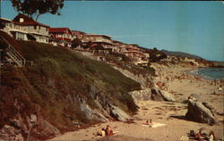 Looking South of Halfway Rock Laguna Beach, CA Postcard Postcard