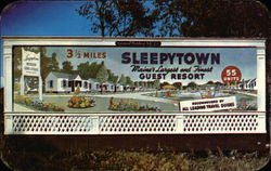 Sleepytown Guest Resort Postcard