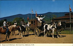 Stagecoach Hold-up At Six Gun City Postcard