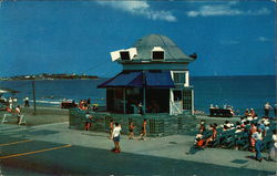 Listening to the Music at New Hampshire's Famous Beach Hampton Beach, NH Postcard Postcard