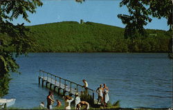 Scargo Hill and Tower Overlooking Scargo Lake Postcard