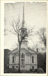 Congregational Church Athol, MA Postcard Postcard