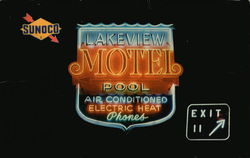 Lakeview Motel Postcard