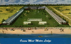 Ocean Mist Motor Lodge Postcard