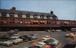 View From Parking Lot of Pennsylvania Railrod Station Postcard