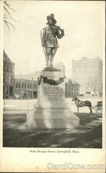 Miles Morgan Statue Springfield Massachusetts