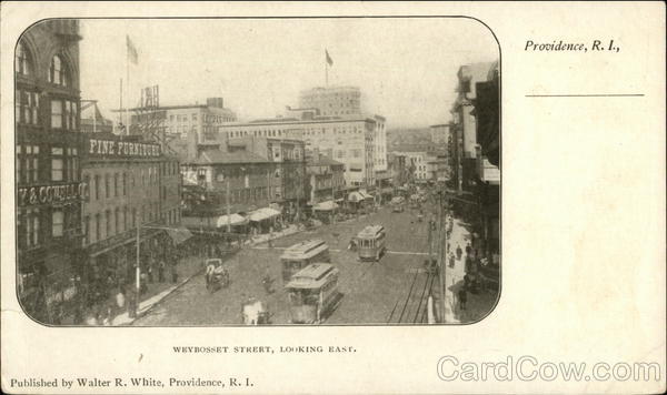 Weybosset Street Looking East Providence Rhode Island