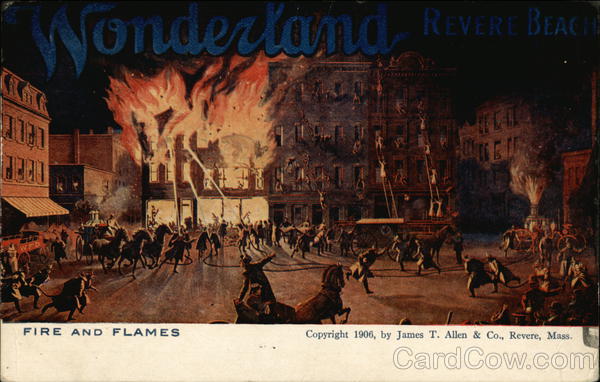 Fire And Flames, Revere Beach Massachusetts