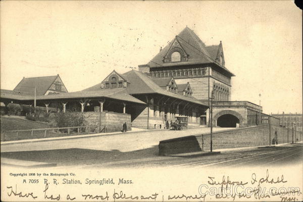 R. R. Station Springfield Massachusetts