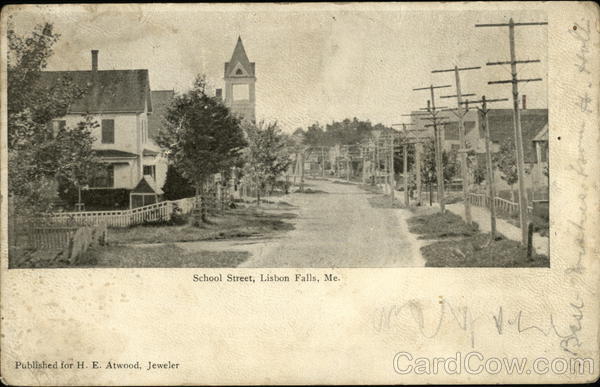 School Street Lisbon Falls Maine
