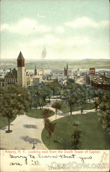 Looking East from the South Tower of Capitol Albany New York