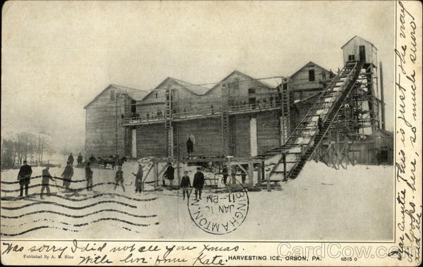 Harvesting Ice Orson Pennsylvania
