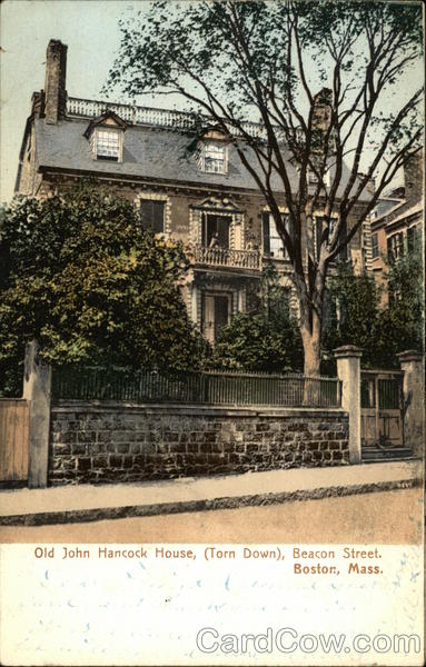 Old John Hancock House, Beacon Street Boston Massachusetts