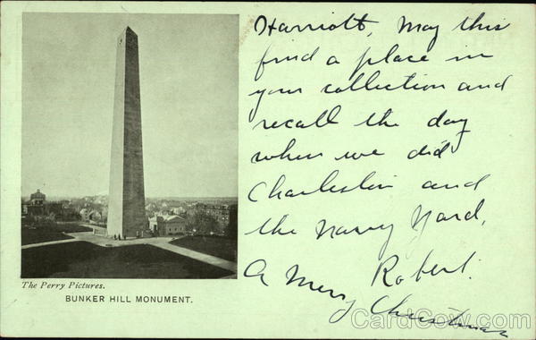 Bunker Hill Monument - National Educational Association 1903 Charlestown Massachusetts
