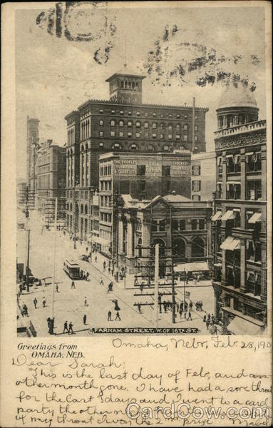 Greetings from Omaha, Neb. Nebraska