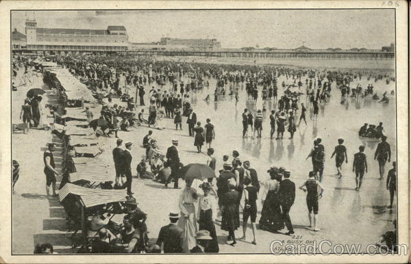 A Busy Day and Absecon Light Atlantic City New Jersey