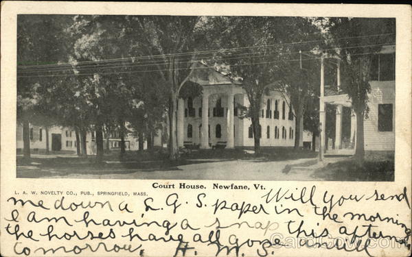 Court House Newfane Vermont