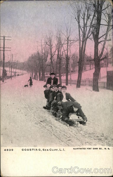 Coasting, Sea Cliff, L. I. New York