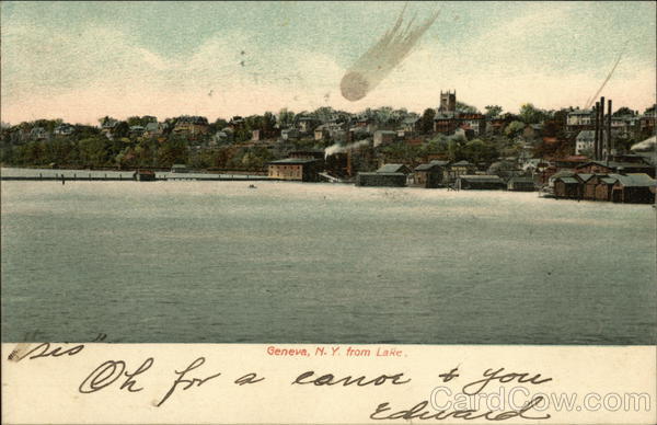 View of Town from Lake Geneva New York