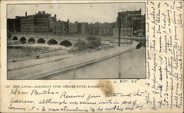 Erie Canal - Aqueduct Over Genesee River Rochester New York