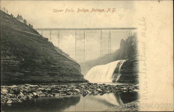 Upper Falls Bridge Portage New York