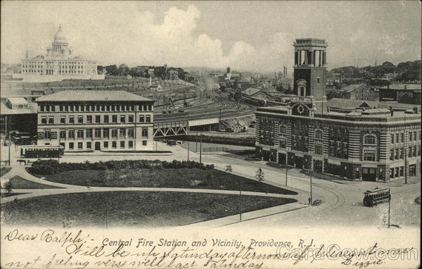 Central Fire Station and Vicinity Providence Rhode Island