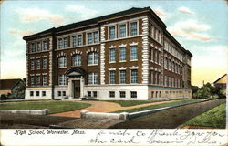 High School Worcester, MA Postcard Postcard Postcard