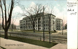 High School Springfield, MA Postcard Postcard Postcard