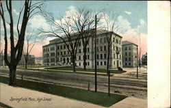 High School Springfield, MA Postcard Postcard Postcard