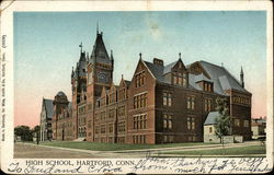 High School Hartford, CT Postcard Postcard Postcard