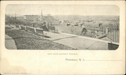 View from Prospect Terrace Providence, RI Postcard Postcard Postcard