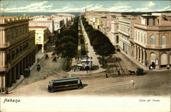 Calle del Prado Havana, Cuba Postcard Postcard Postcard