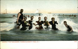 Among the breakers Narragansett Pier, RI Postcard Postcard Postcard