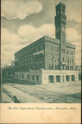 The Fire Department Headquarters Postcard