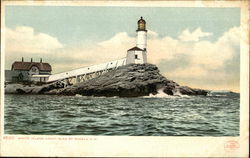 White island Light Isles of Shoals, NH Postcard Postcard Postcard