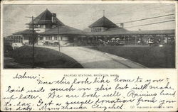 Railroad Station Brockton, MA Postcard Postcard Postcard