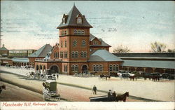 Railroad Station Manchester, NH Postcard Postcard Postcard