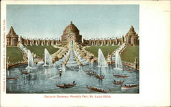 Cascade Gardens St. Louis, MO 1904 St. Louis Worlds Fair Postcard Postcard Postcard