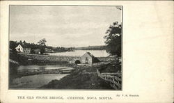 The Old Stone Bridge Chester, NS Canada Nova Scotia Postcard Postcard Postcard