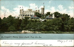 Casco Castle from the Sea South Freeport, ME Postcard Postcard Postcard