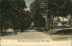 Main Street near Fair Grounds Postcard