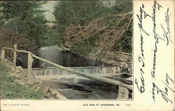 Old Dam At Dingmans Postcard