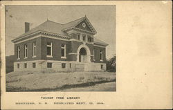 Tucker Free Library Postcard