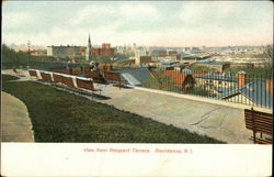 View from Prospect Terrace Providence, RI Postcard Postcard Postcard